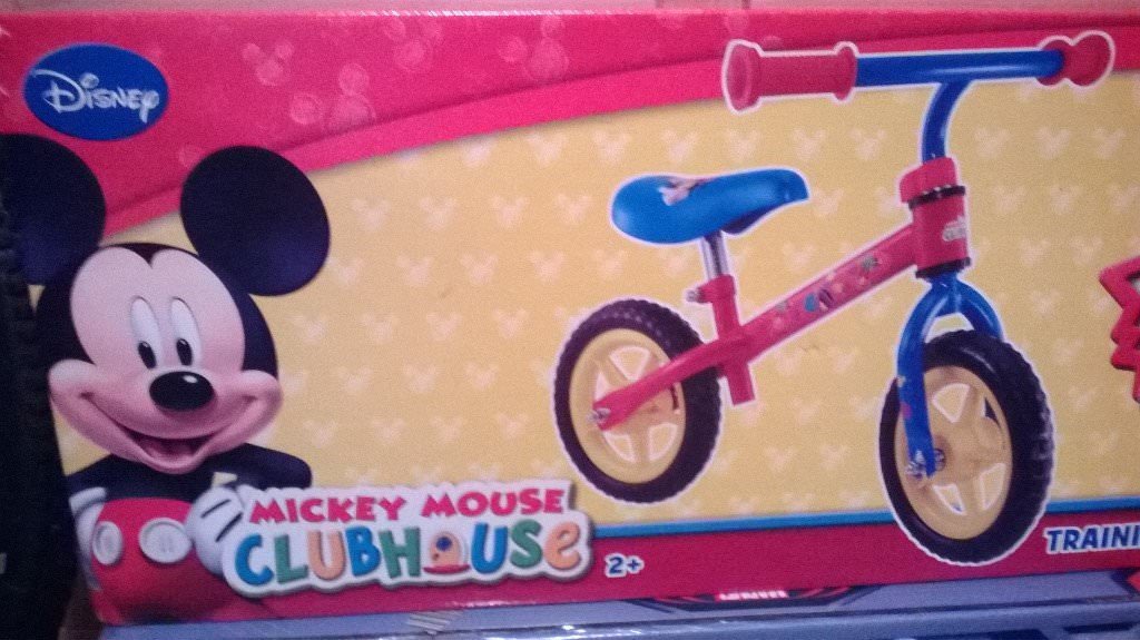 mickey mouse balance bike